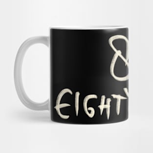 Hand Drawn Letter Number 87 Eighty Seven Mug